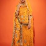 Yellow Chanderi Poshak Set (Unstitched) | Real Silver Work, Bamber Satin & Pure Georgette | Jaipurio Ethnic Wear