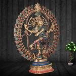 Exquisite Nataraja Brass Statue with OM - 25" Height | Elevate Your Space | Jaipurio