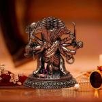 4.5" Pure Brass Panchmukhi Hanuman Idol | Five-Faced Divine Murti | Sacred Grace Statue