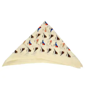 Singing Bird Pocket Square - Pure Silk | Exquisite Craftsmanship | Jaipurio