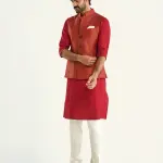 The Qila Waistcoat (S-XL) | Fortress-Inspired Formal Vest | Regal Rajput Collection by Jaipurio