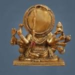 Pure Brass Superfine Panchmukhi Hanuman Blessing Statue 10" | 4.8 kg Finely Detailed | Invoke Divine Blessings | 9" Width, 5" Depth | Spiritual Elegance