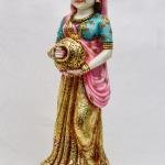 Vintage Marble Woman Statue | Majestic 28.5" Hand-Carved Art | Traditional Stone Masterpiece | Classic Period Design | Jaipurio