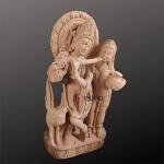 3 Feet Radha Krishna Hand Carved Brown Sandstone Statue | Jaipurio