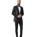 The Arched Pattern Tuxedo Jacket | Premium Designer Formal Wear | Jaipurio Collection