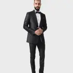 The Arched Pattern Tuxedo Jacket | Premium Designer Formal Wear | Jaipurio Collection