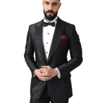 The Arched Pattern Tuxedo Jacket | Premium Designer Formal Wear | Jaipurio Collection