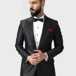 The Arched Pattern Tuxedo Jacket | Premium Designer Formal Wear | Jaipurio Collection