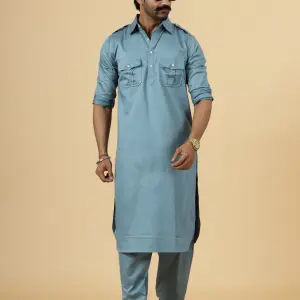 Classy Maroon Pathani Kurta-Salwar Set | Premium Cotton Traditional Ethnic Wear | Luxury Men's Formal & Festive Ensemble | Timeless Design