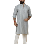 Alluring Grey Dual Color Mirror Embroidered Kurta-Pajama Set | Premium Handcrafted Ethnic Wear | Luxury Men's Traditional & Festive Ensemble