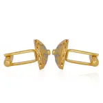 Title: Plique-À-Jour Cufflink | Translucent Enamel | Artisan Crafted | Jaipurio