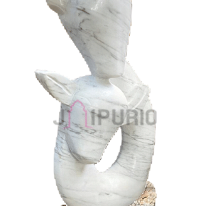 Marble Sculpture: Exquisite Art Piece | Luxury Home Collection | Authentic Indian Craftsmanship | Collectible Stone Masterpiece