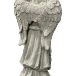 Large Praying Angel Statue: Divine Stone Masterpiece | Garden & Memorial Art | Authentic Craftsmanship | Sacred Sculpture