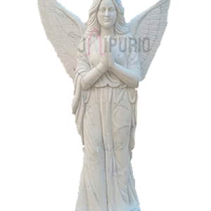 Antique Large Kneeling Angel: Sacred Religious Masterpiece | Traditional Church Art | Divine Prayer Statue | Spiritual Decor