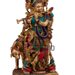 74cm Large Premium Divine Sculpture | Stone-Adorned Religious Decor | Authentic Indian Temple Art | BKC-STN-074"