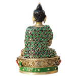 Buddha Ji Brass Showpiece Idol: 4.5x3.5x6.7 inch Sacred Statue | Premium Home Decor | Meditation Room Art | Peace & Blessing Sculpture