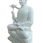 Buddha Statue: Serene Marble Sculpture | Handcrafted Zen Decor, Meditation Gift | Enlightenment Symbol | Buy Authentic Indian Buddhist Art