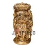 Brass Table Top Shiva Idol | Traditional 7.6 × 5.1 cm Sacred Murti | Handcrafted Mahadev Statue for Home Temple | Compact Divine Decor | Jaipurio