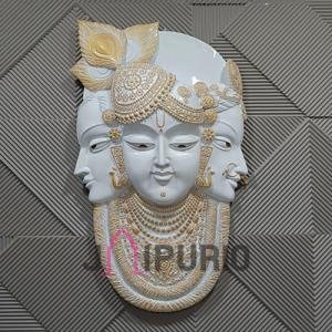 Shrinathji Yamunaji Mahaprabhuji Wall Sculpture | Grand 121.92 × 60.96 × 15.24 cm Sacred Art | Premium 10 kg Divine Masterpiece