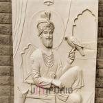 Guru Gobind Singh Wall Sculpture (91.4 cm × 61.0 cm × 10.2 cm/36" × 24" × 4", 10000 g) | Sacred Sikh Art | Premium Fiberglass with Marble Powder by Jaipurio