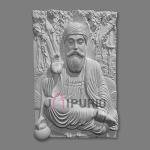 Guru Nanak Dev Ji Wall Sculpture (90.0 cm × 60.0 cm × 12.0 cm, 6500 g) | Sacred Sikh Art | Premium Fiberglass with Marble Powder