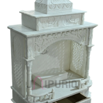 Marble Home Temple (52" Tall): Exquisite Hand-Carved Mandir | Divine Decor, Spiritual Center