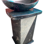 Marble Pedestal Basin: 36" Luxurious Sink | Elegant Bathroom Decor, Handcrafted Design