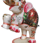 HandCrafted Dancing Elephant: Exquisite 15" Rajasthani Art Sculpture | Luxurious Home Decor | Authentic Indian Artistry | Joyful Animal Statue