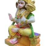 Lord Hanuman Marble Statue: Divine Masterpiece | Luxurious Temple Decor | Authentic Indian Craftsmanship | Sacred Stone Art