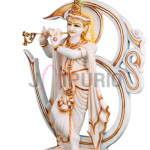 Marble Krishna Statue: Divine Masterpiece | Luxurious Temple Decor | Authentic Indian Craftsmanship | Sacred Stone Art Collection