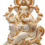 Marble Ganesha Statue: Divine Masterpiece | Luxury Temple Art | Authentic Indian Craftsmanship | Sacred Stone Sculpture