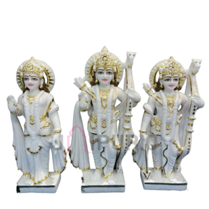 Ram Darbar Marble Statue: Sacred Divine Court | Luxury Temple Art | Authentic Indian Craftsmanship | Divine Family Sculpture