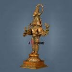 Bronze Finish Brass Lord Panchmukhi Hanuman Statue 22" | 10.2 kg Timeless Charm | Spiritual Significance & Artistic Mastery | 10" Width, 7" Depth