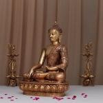 Handcrafted Large Size Brass Buddha Statue | Premium 23-Inch Spiritual Sculpture | Traditional Buddhist Artistry