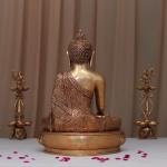 Handcrafted Large Size Brass Buddha Statue | Premium 23-Inch Spiritual Sculpture | Traditional Buddhist Artistry