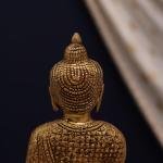 Handcrafted Brass Buddha Idol | Premium 9.5-Inch Spiritual Sculpture | Traditional Buddhist Artistry