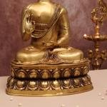 Handcrafted Large Brass Blessing Buddha Statue | Premium 21-Inch Spiritual Sculpture | Traditional Buddhist Artistry