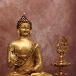 Handcrafted Large Brass Blessing Buddha Statue | Premium 21-Inch Spiritual Sculpture | Traditional Buddhist Artistry