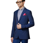 Classic Blue Wool Jacket - Timeless Style in Sizes S to XL | Jaipurio