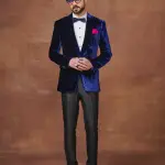 Majestic Midnight Royal Blue Tuxedo Jacket - Regal Style in Sizes S to XL | Jaipurio