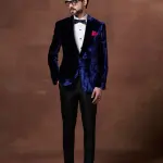 Majestic Midnight Royal Blue Tuxedo Jacket - Regal Style in Sizes S to XL | Jaipurio