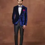 Majestic Midnight Royal Blue Tuxedo Jacket - Regal Style in Sizes S to XL | Jaipurio