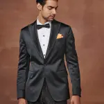 Classic Extravaganza Black Tuxedo Jacket - Timeless Elegance in Sizes S to XL | Jaipurio