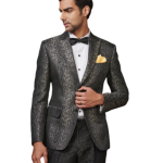 The Bespoke Jacquard Symphony Tuxedo Jacket | Premium Formal Wear | Jaipurio Collection