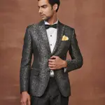 The Bespoke Jacquard Symphony Tuxedo Jacket | Premium Formal Wear | Jaipurio Collection