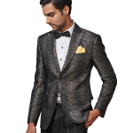 The Bespoke Jacquard Symphony Tuxedo Jacket | Premium Formal Wear | Jaipurio Collection