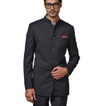 Raven's Regalia Wool Bandhgala Suit (S-XL) | Premium Woollen Formal Wear | Luxury Indian Menswear by Jaipurio