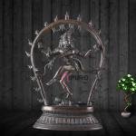 Vintage Brass Nataraja Dancing Shiva | 12.5" x 9" x 3.5" | 3.30 kg | Oval Arch Frame | Lord of Dance | Sacred Hindu Art | Jaipurio