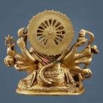 Pure Brass Superfine Panchmukhi Hanuman Statue 8" | Embrace Divine Protection & Strength | 4 kg Intricate Craftsmanship | 9" Length, 4" Width | Sacred Space