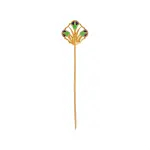 Enamel Tulip Lapel Pin - Sterling Silver & Gold Finish | Handcrafted by Local Artisans | Jaipurio